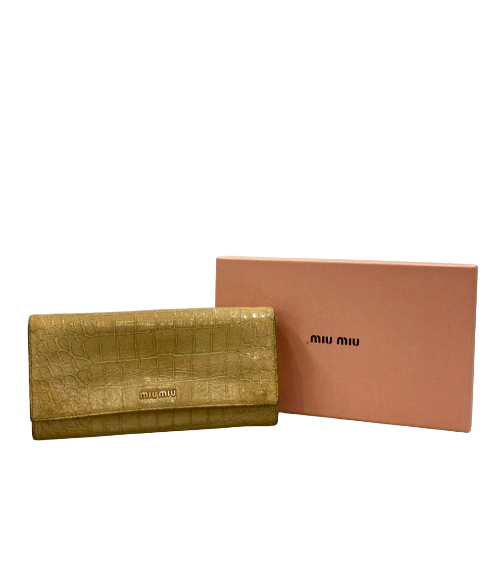 Miu Miu 長財布 レディース ミュウ ミュウ