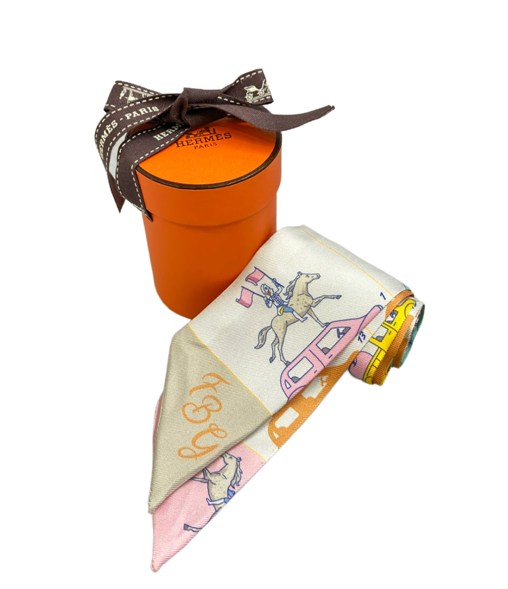 HERMES スカーフ シルク100% ツイリー パラード レディース エルメス