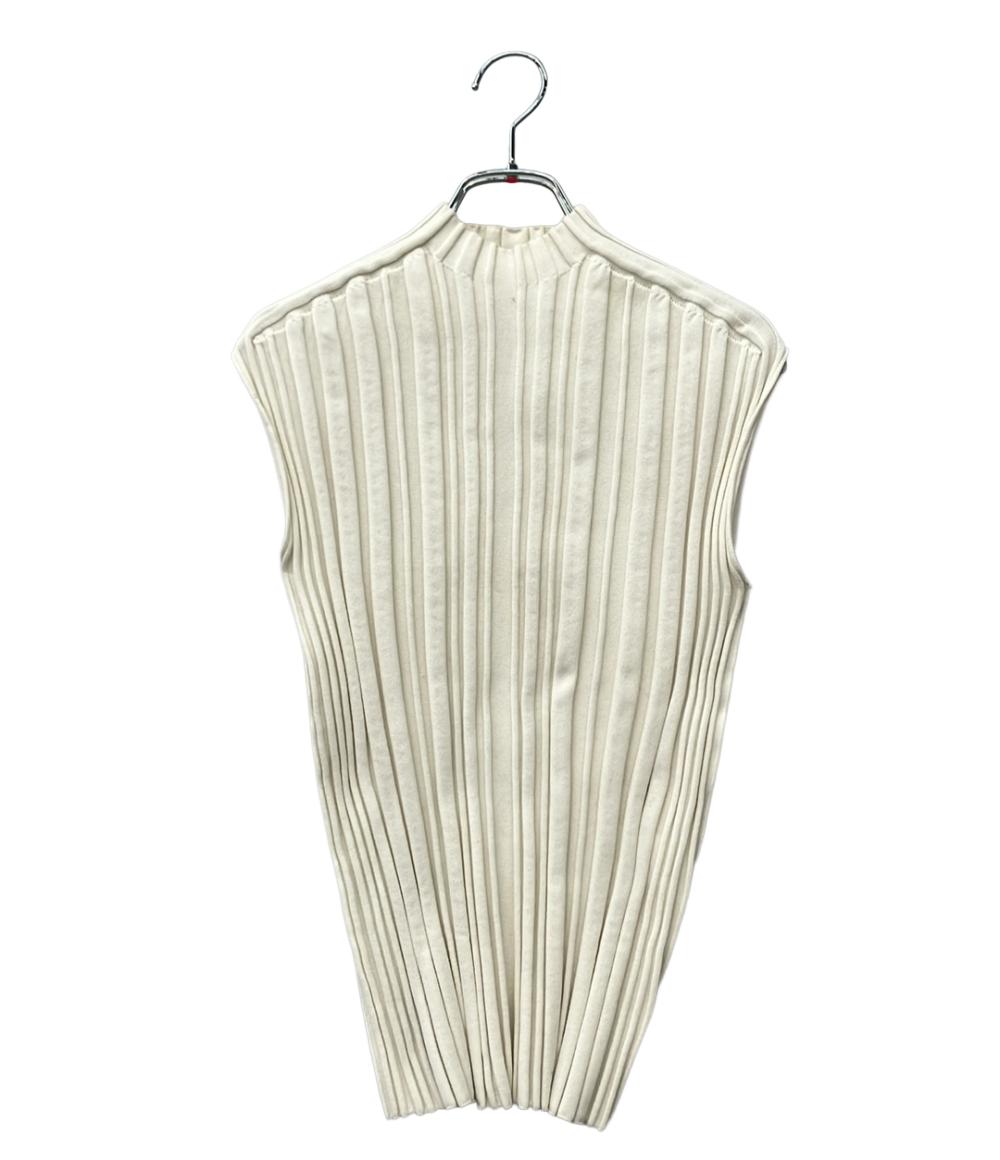 PLEATS PLEASE プリーツプリーズ　トップス　ノースリーブ PLEATS PLEASE ノースリーブ リブニット レディース プリーツプリーズ