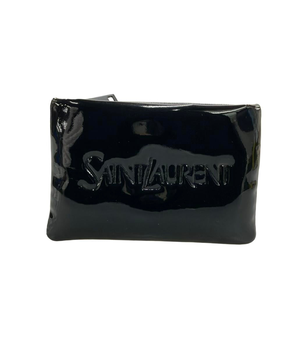 美品 SAINT LAURENT コインケース エナメル 777889 レディース サン 