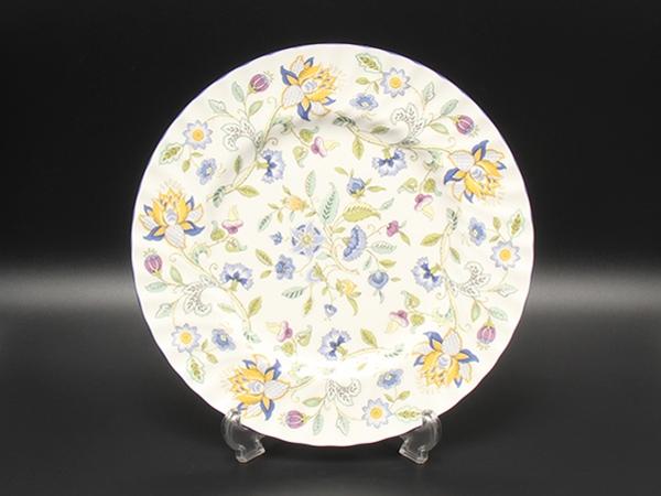 ミントン プレート 20cm 4枚セット ハドンホール ブルー 皿 MINTON 札幌 西岡店 MINTON - 訳あり ミントン ブルー プレート 20cm 皿 ハドンホール