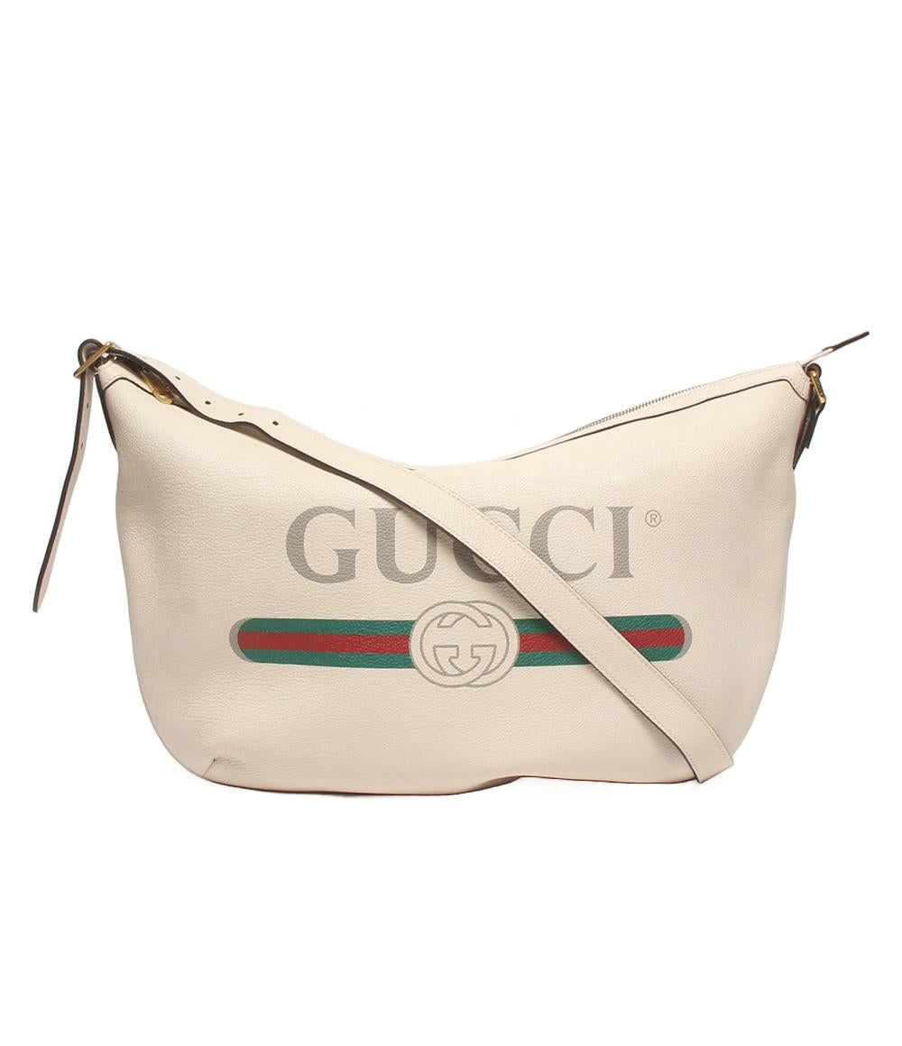 グッチ GUCCI ハーフムーン ホーボー ショルダーバッグ バッグ レザー レディース レッド系 / マルチカラー 523588 【中古】 GUCCI - グッチ GUCCI ハーフムーン ホーボー ショルダーバッグ バッグ
