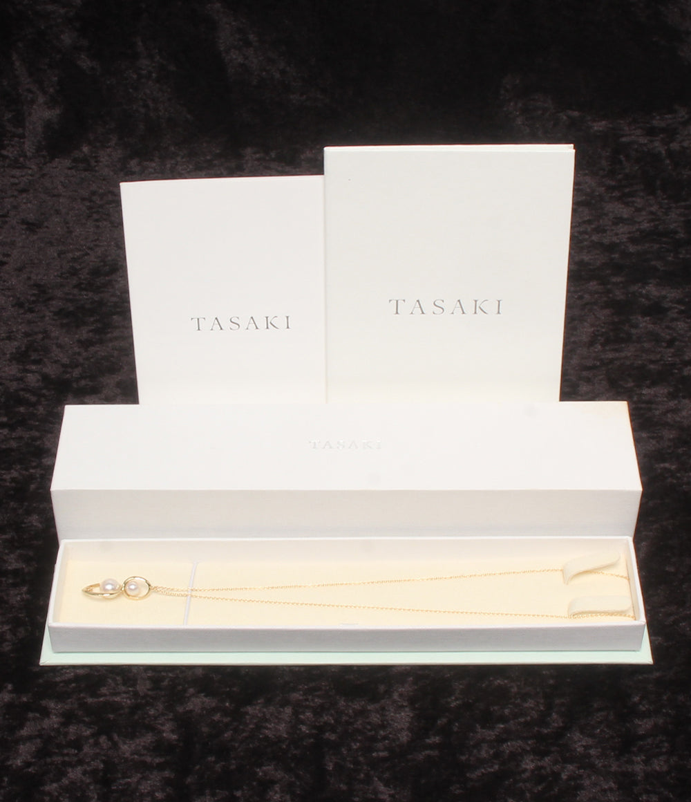 美品 TASAKI ネックレス K18 パール5.7-7.7mm レディース タサキ