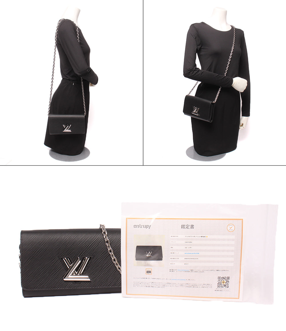 LOUIS VUITTON チェーンウォレット ショルダーバッグ 肩掛け 斜め掛け ポルトフォイユ ツイスト チェーン エピ M62038 レディース ルイ・ヴィトン