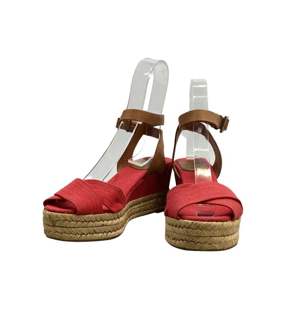 TORY BURCH トリーバーチ エスパドリーユ プラットフォーム 赤系 TORY BURCH トリーバーチ エスパドリーユ プラットフォーム 赤系
