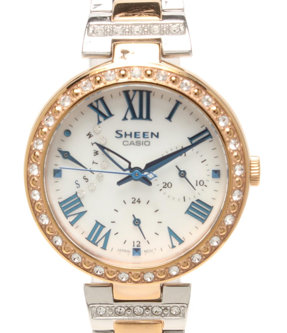 CASIO 腕時計 SHEEN シーン ソーラー シェル SHE-3043 レディース