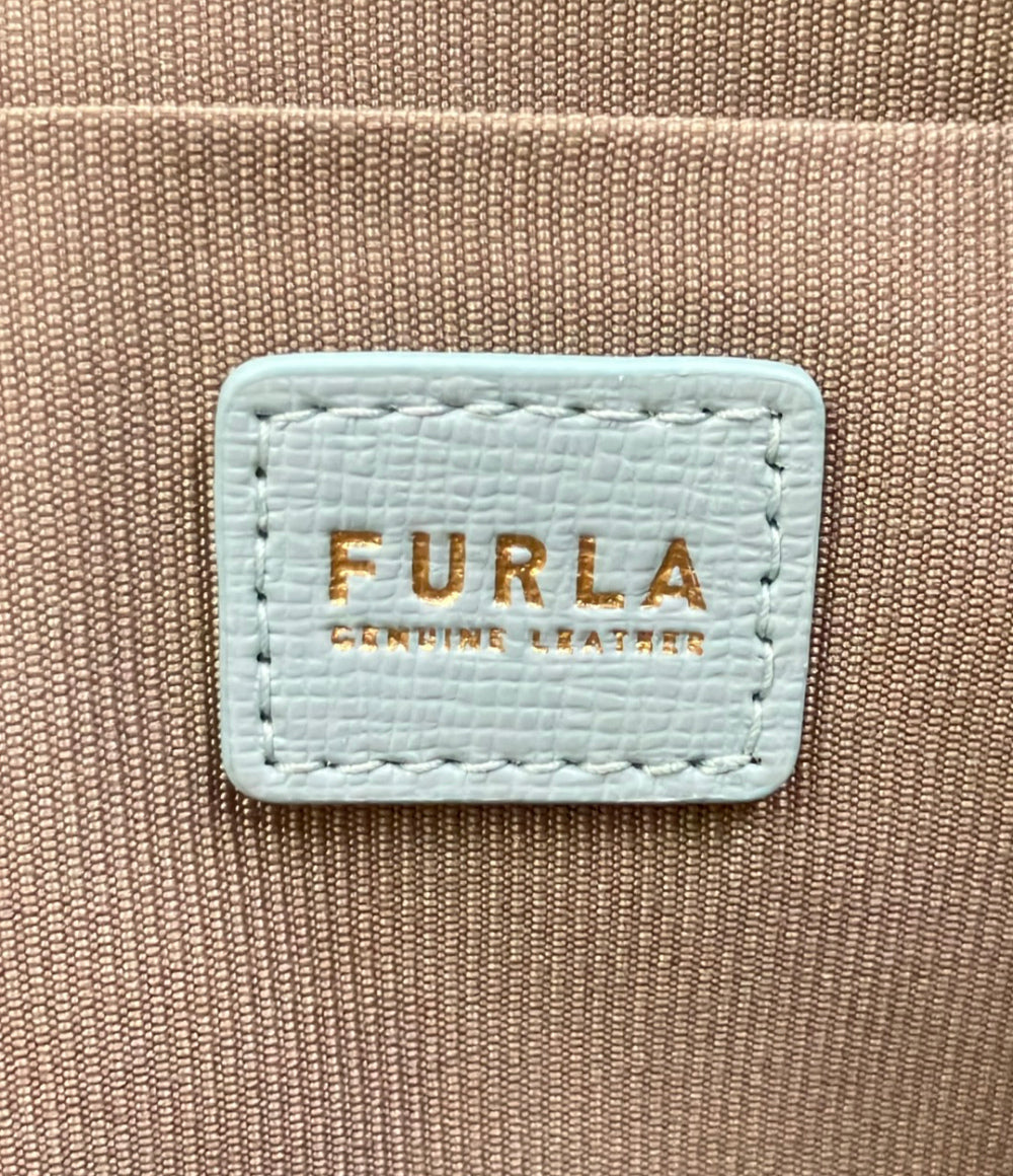 美品 FURLA ポーチ コスメポーチ レザー レディース フルラ
