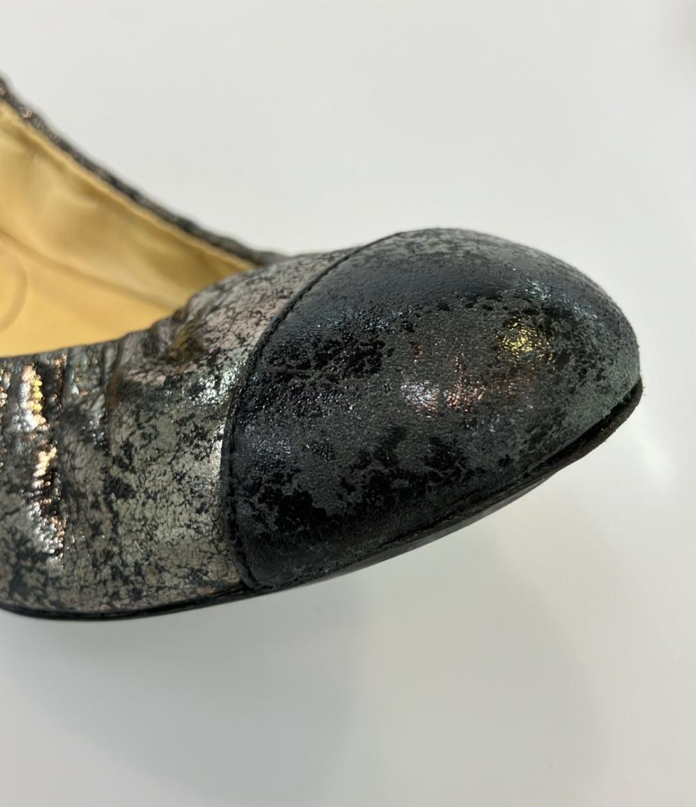 訳あり シャネル フラットシューズ バレエシューズ レディース SIZE 38 (XL) CHANEL