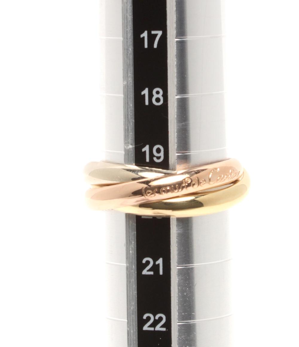 美品 Cartier リング 指輪 K18 トリニティ 3連 レディース SIZE 20号 カルティエ