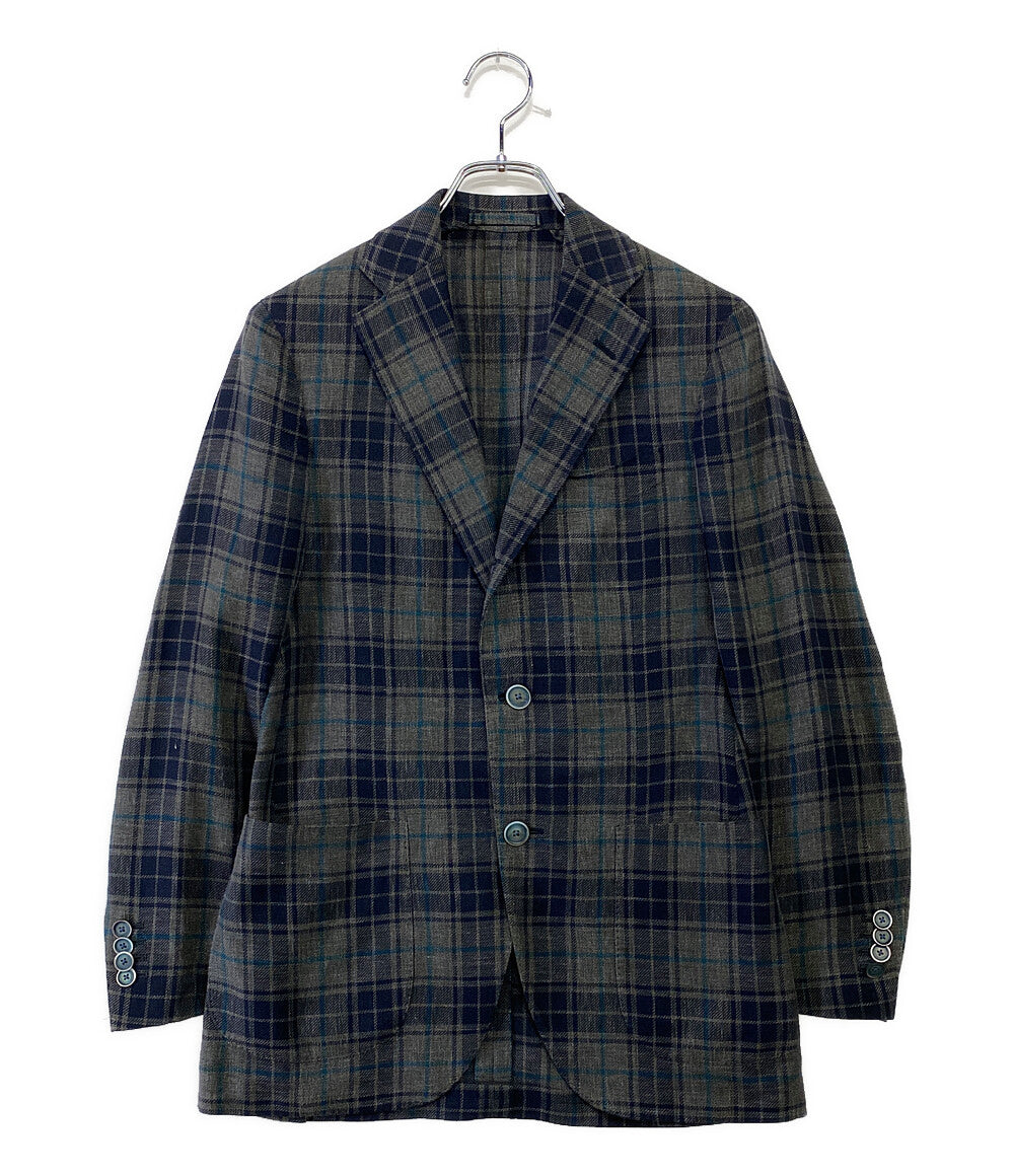 ラルディーニ シングルジャケット チェック メンズ SIZE 42 LARDINI 