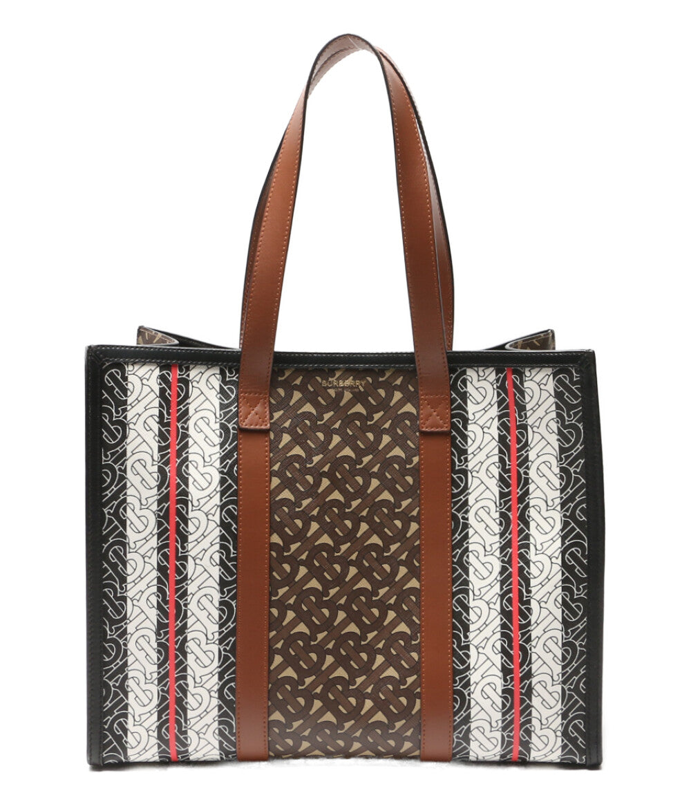 BURBERRY トートバッグ TBモノグラム ストライプ レディース