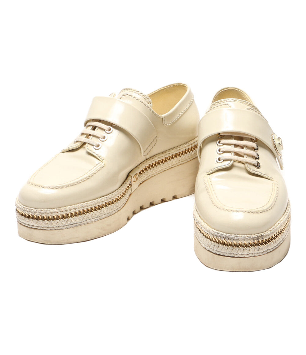 シャネル ローファー ココマーク エナメル ホワイト G37675 レディース