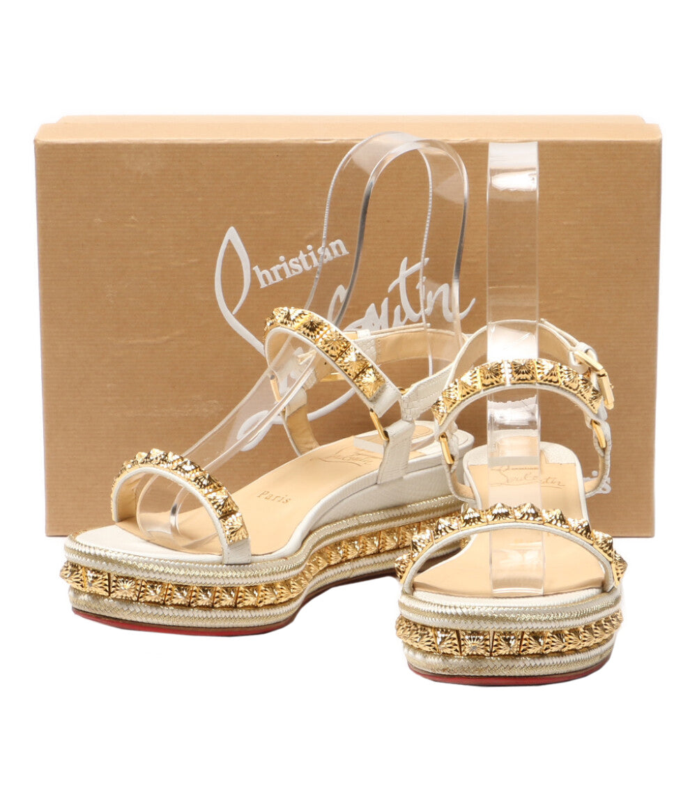 クリスチャンルブタン ウェッジサンダル PYRACLOU レディース SIZE 38