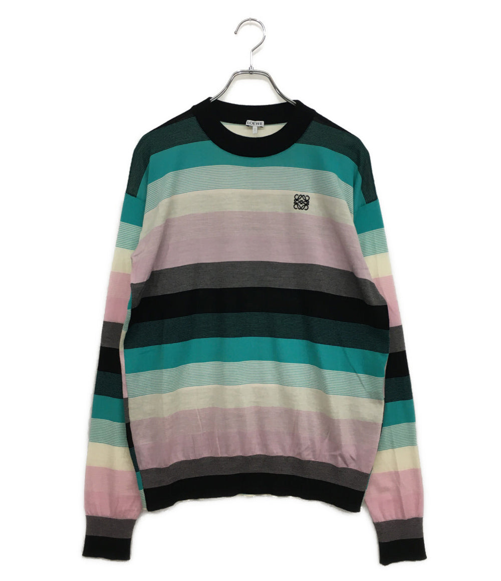 ロエベ ニット マルチカラー アナグラム H3109390CO メンズ SIZE S