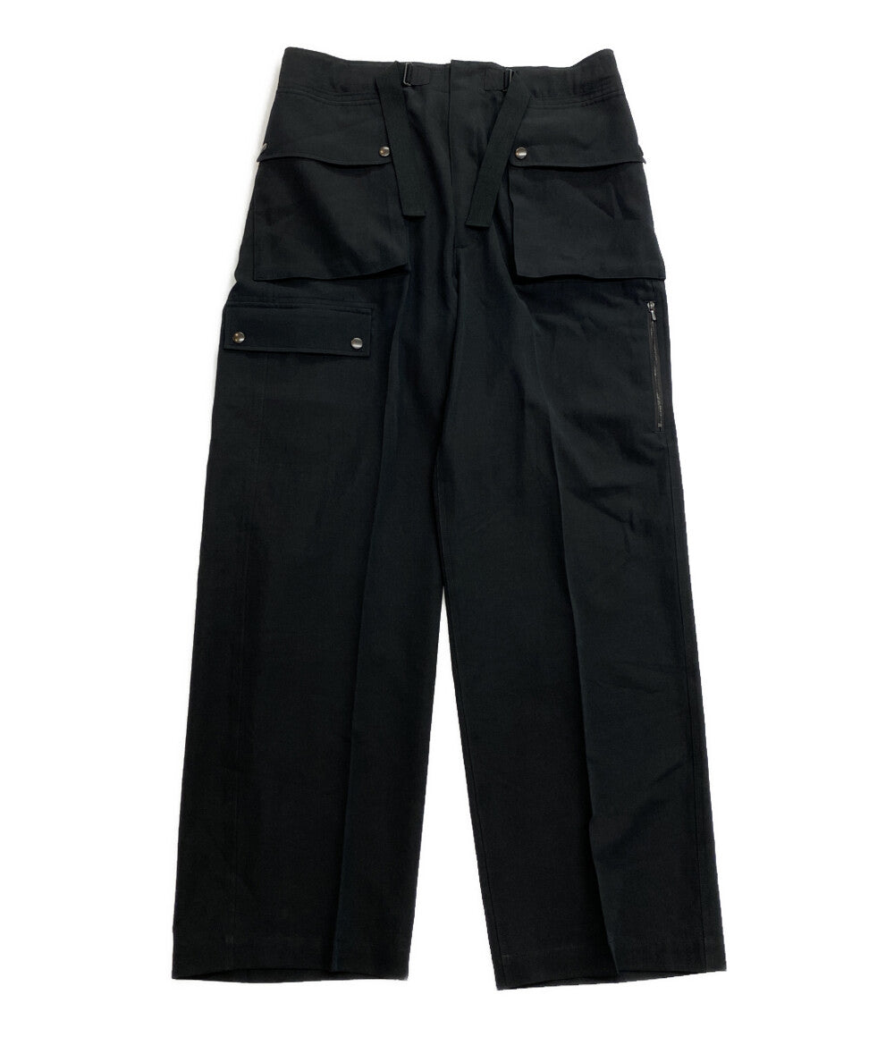 オーラリー 美品 カーゴパンツ LIGHT COTTON WOOL VIYELLA CARGO 25SS