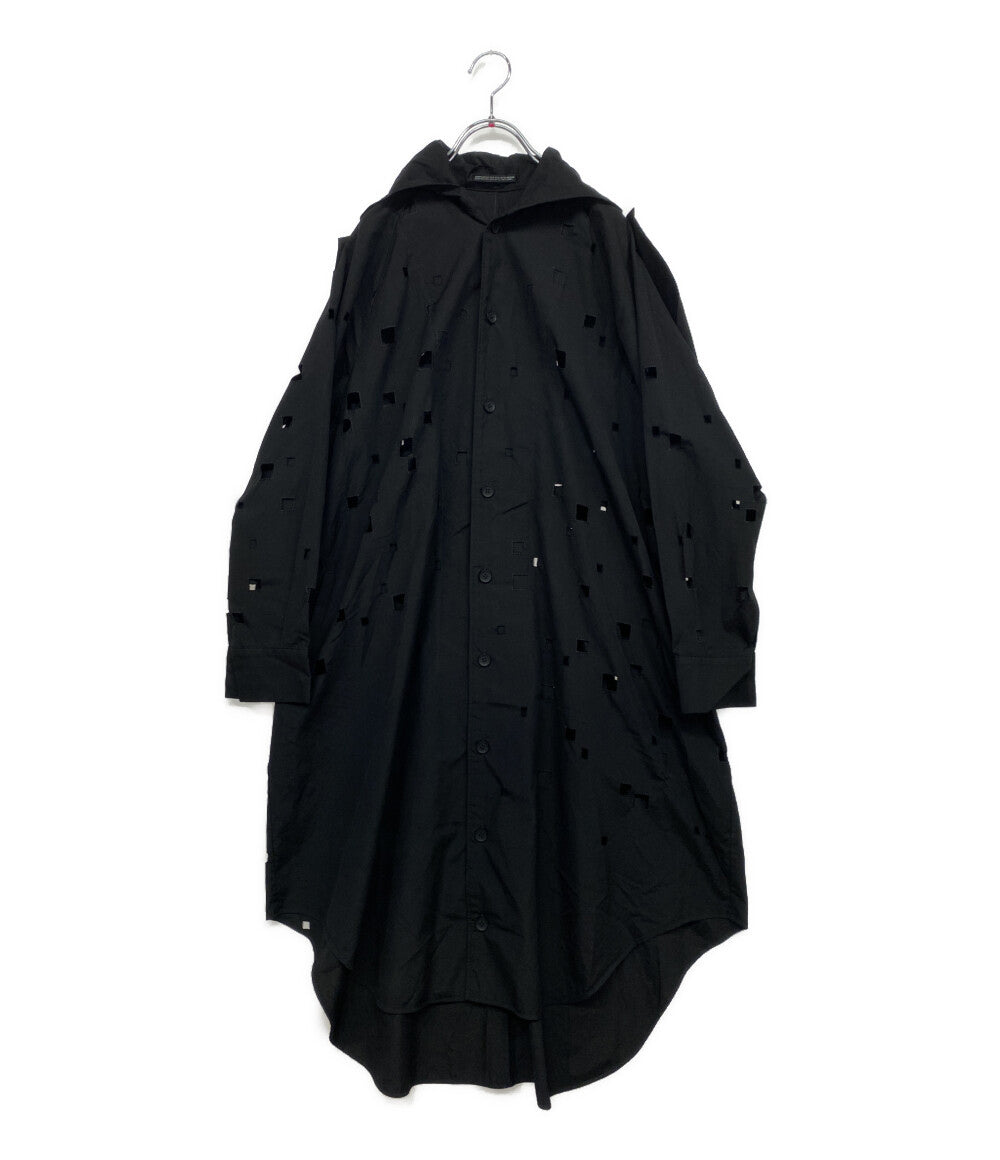 ヨウジヤマモト ブロードスクエアレースドレス FP-D66-048-1-01