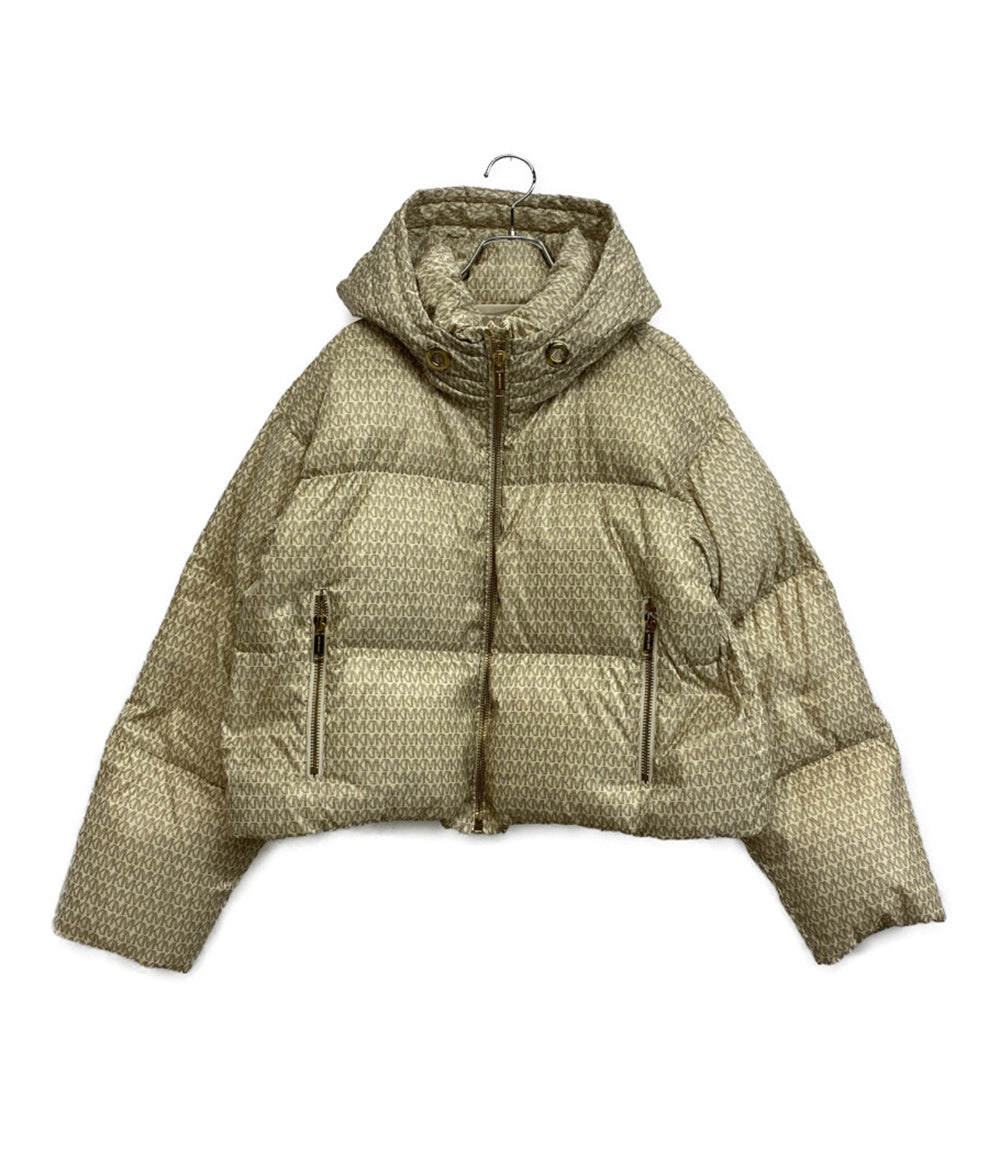マイケルコース 総柄ダウンジャケット フード レディース SIZE S