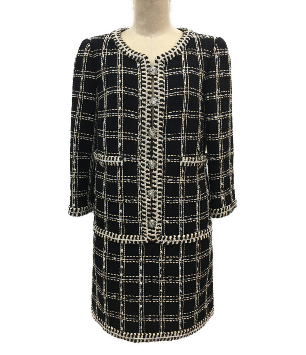 シャネル 長袖ワンピース P73931V65545 ツイード レディース SIZE 34