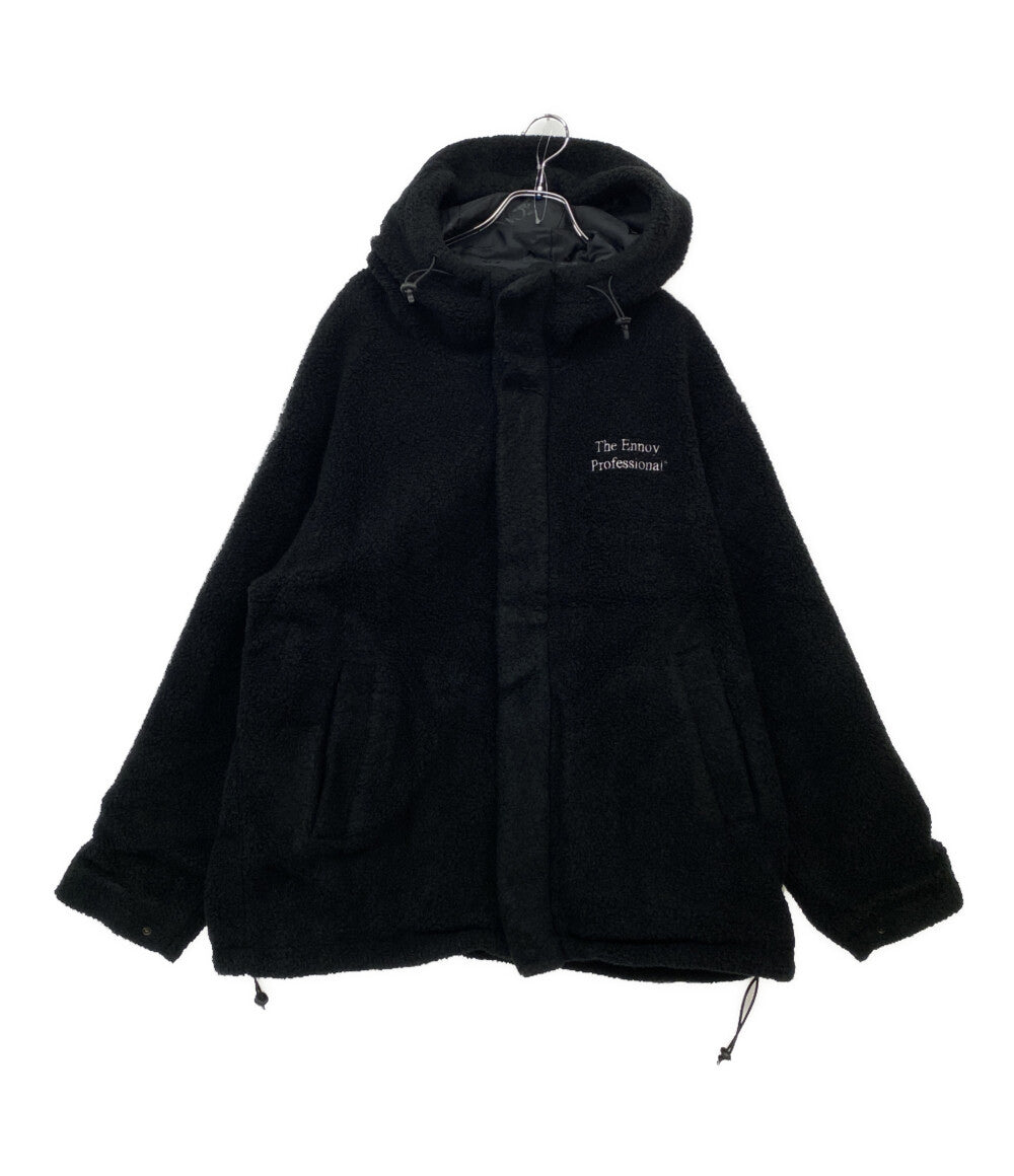 ennoy フリース ジャケット エンノイ BLACK×BLACK s ENNOY◇フリースジャケット/L/ポリエステル/BLK/AW24BRENCT04LP