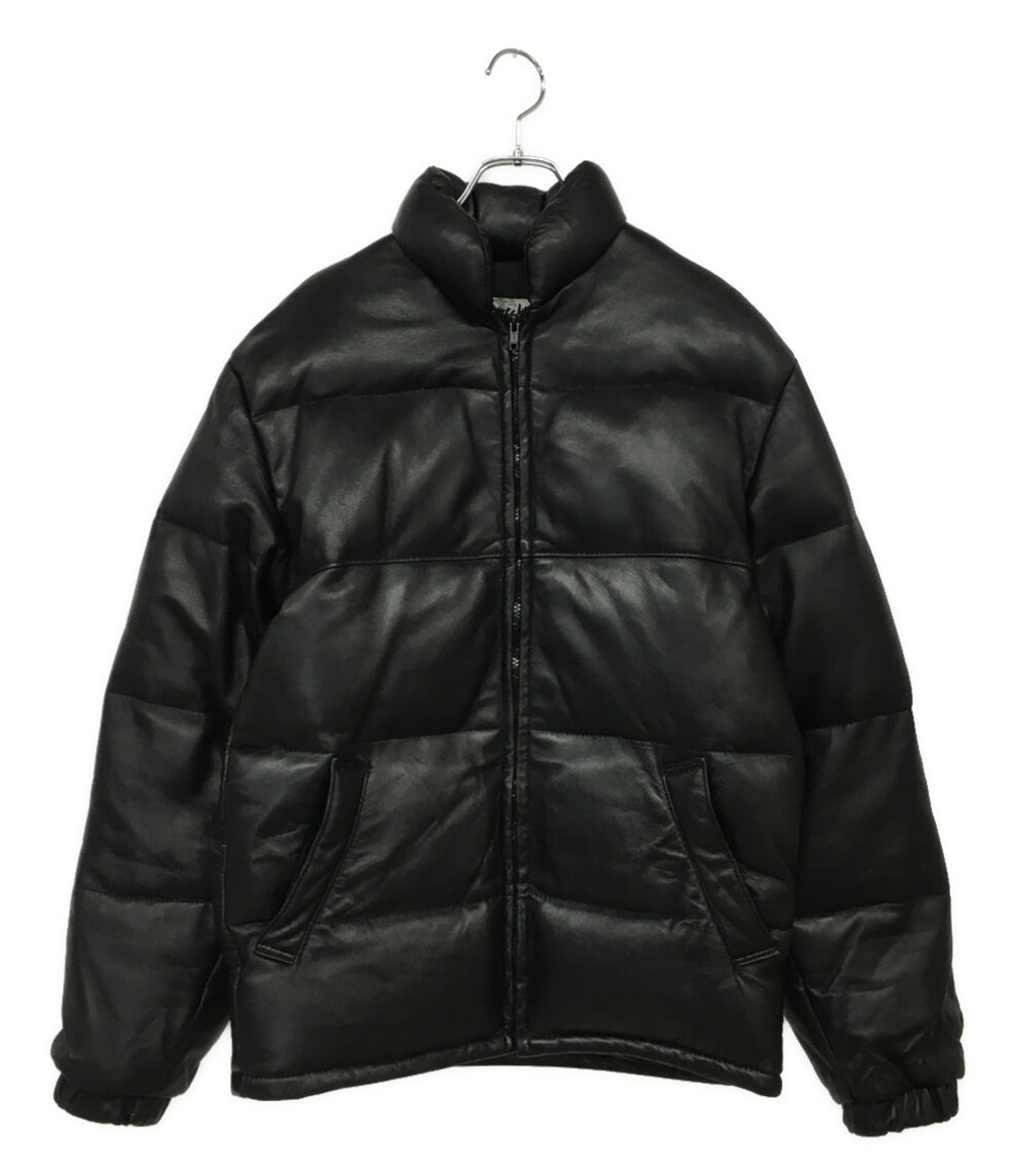 SCHOTT ダウンジャケット レザー USA製 ブラック メンズ SIZE 34 