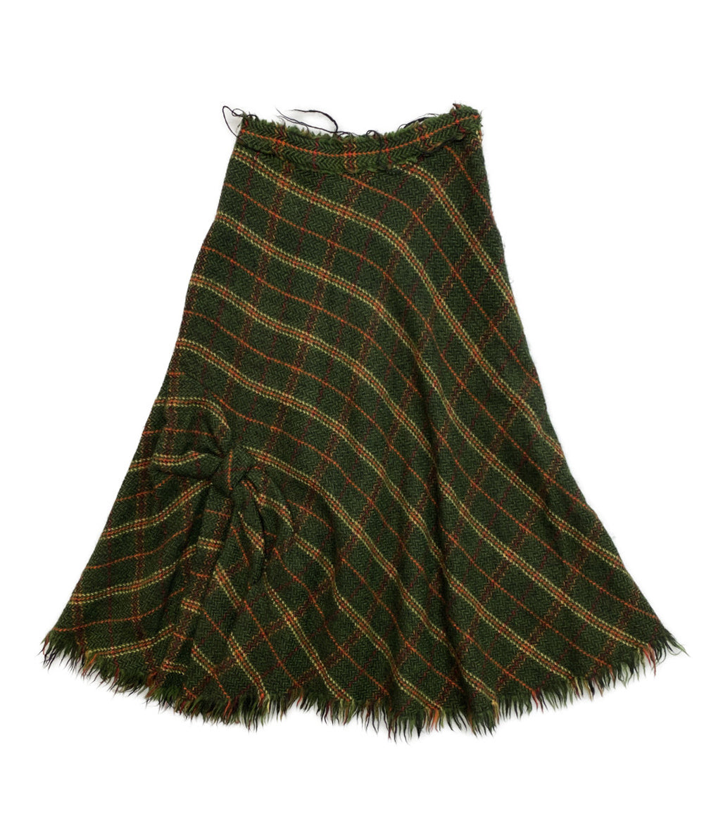 JUNYA WATANABE ウールスカート チェック JK-S051 レディース SIZE M