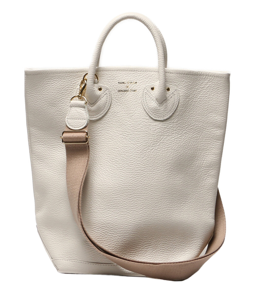 ヤングアンドオルセン　ホワイト　ストラップ　ハンドバッグ　ショルダーバッグ 美品 young&olsen ヤングアンドオルセン ショルダーバッグ ホワイト