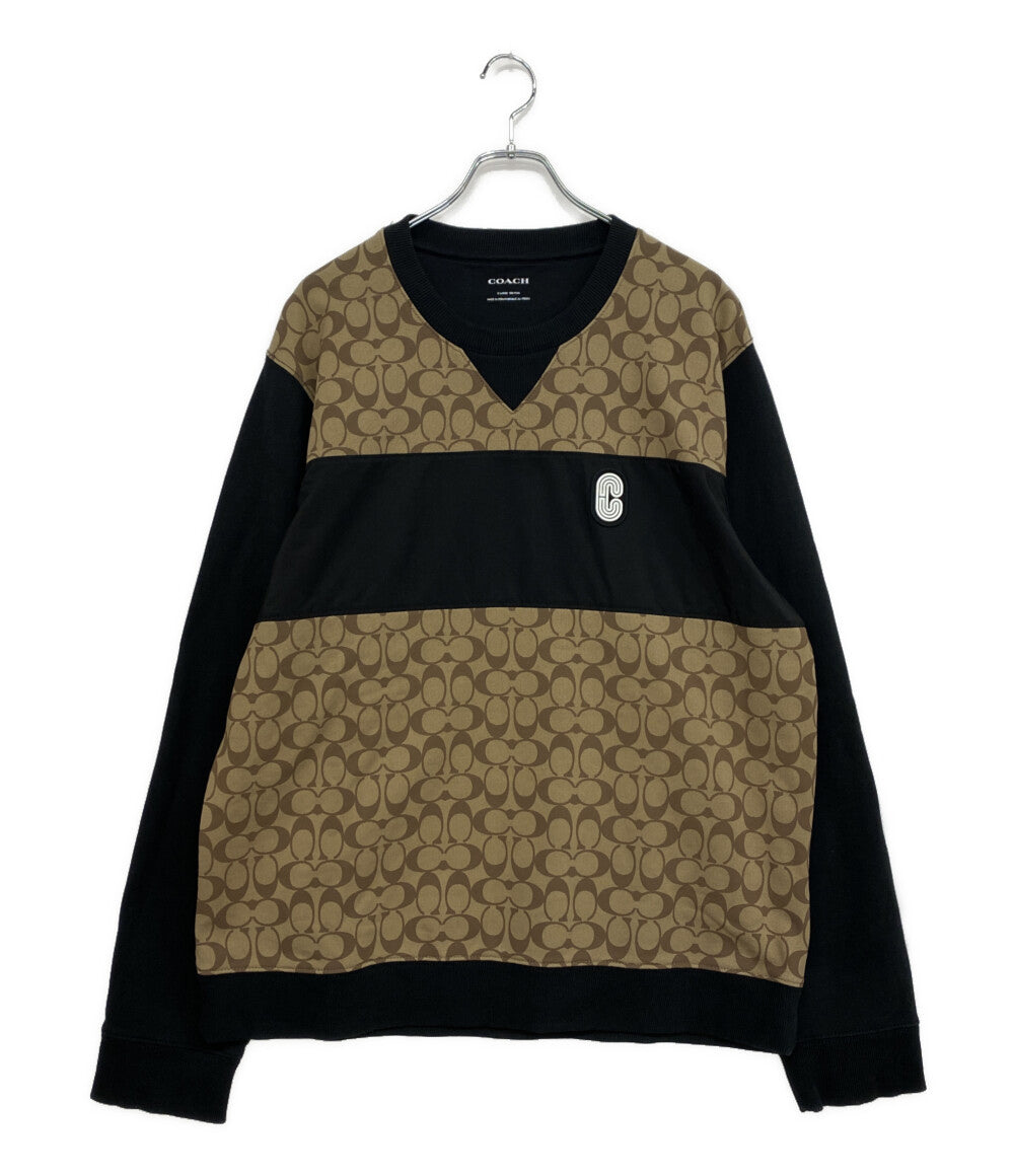 COACH スウェット シグネチャー ブラウンベージュ メンズ SIZE XL