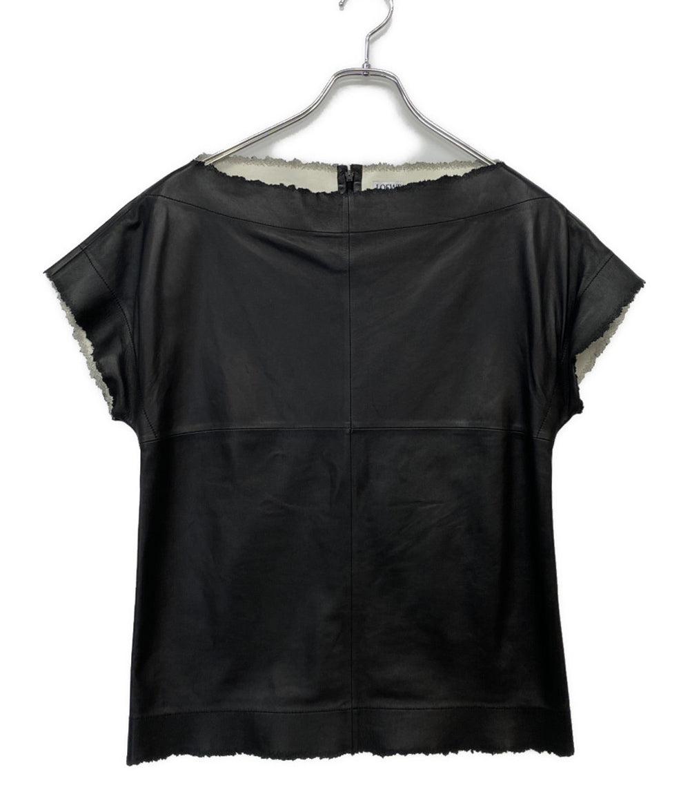 LOEWE ラムレザートップス ブラック レディース SIZE 36 ロエベ
