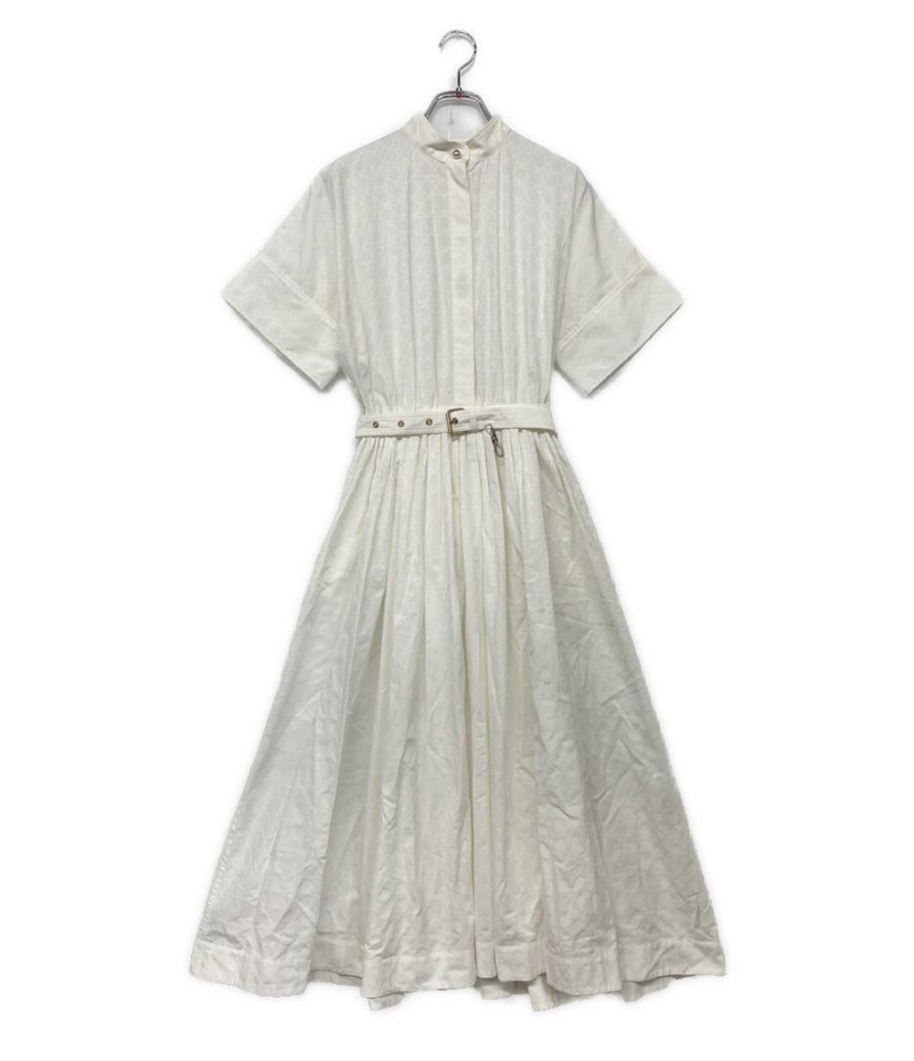 Christian Dior 半袖ワンピース Dior Belted Macrocannage Dress