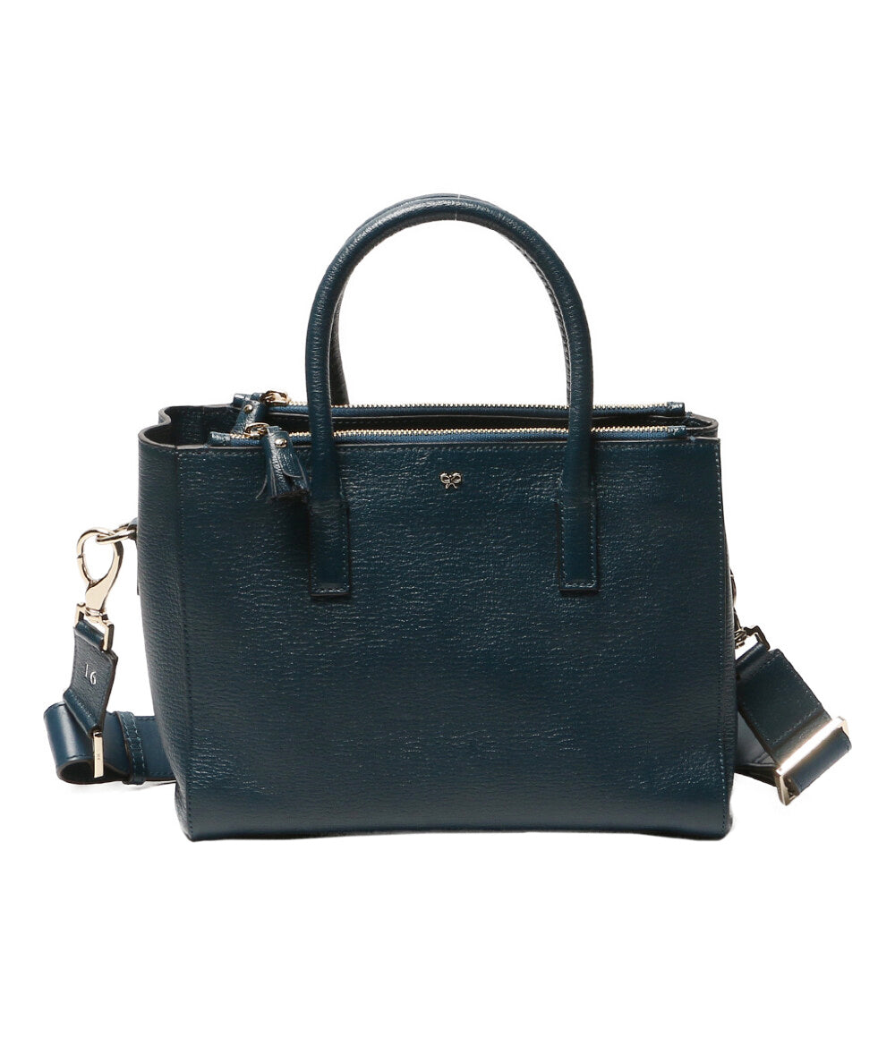 美品 ANYA HINDMARCH ショルダーバッグ 2wayバッグ ファスナータッセル 