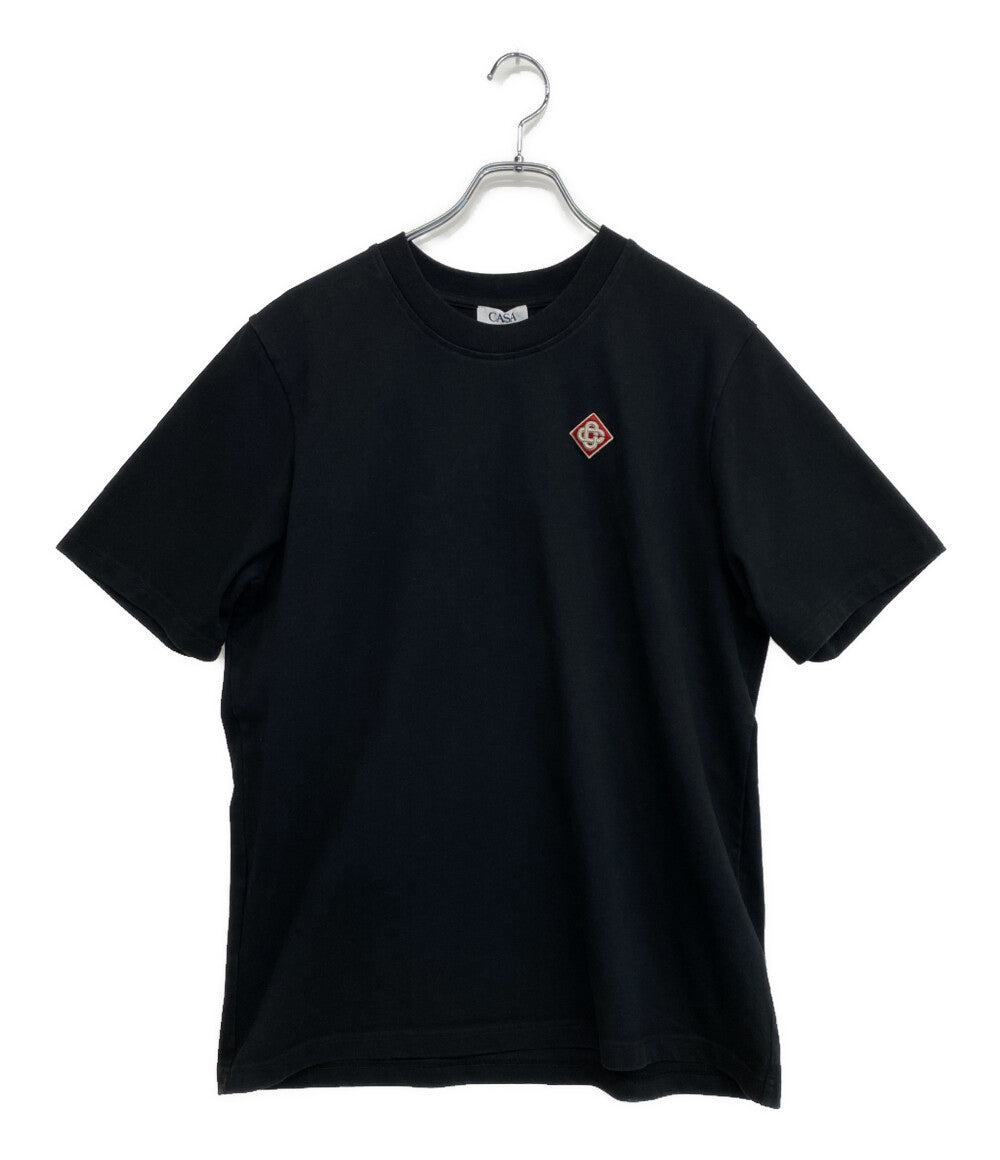 Casablanca カサブランカ 半袖Tシャツ ロゴワッペン ブラック MS25