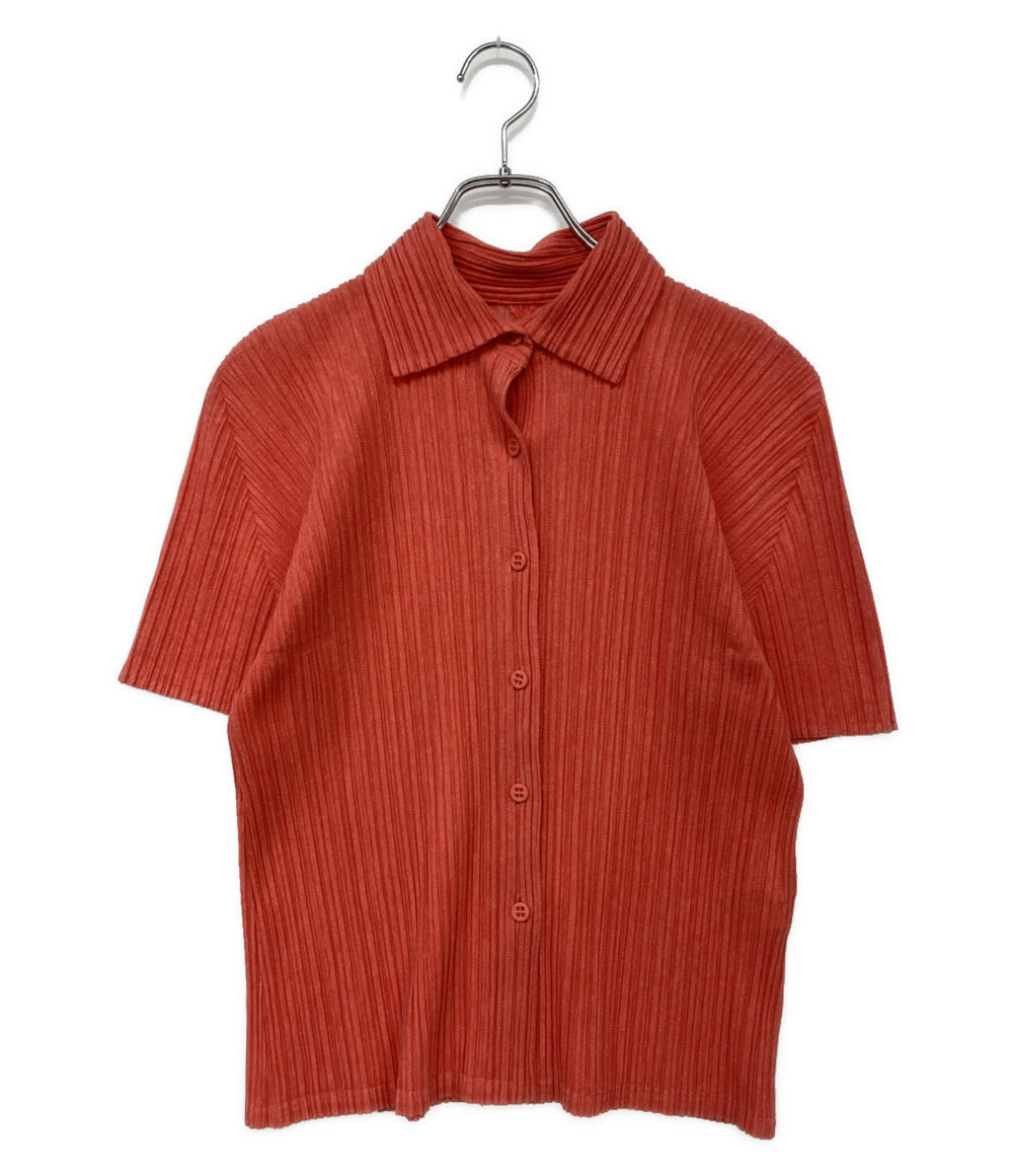 PLEATS PLEASE 半袖シャツ ピンク PP13-JJ571 レディース SIZE 3