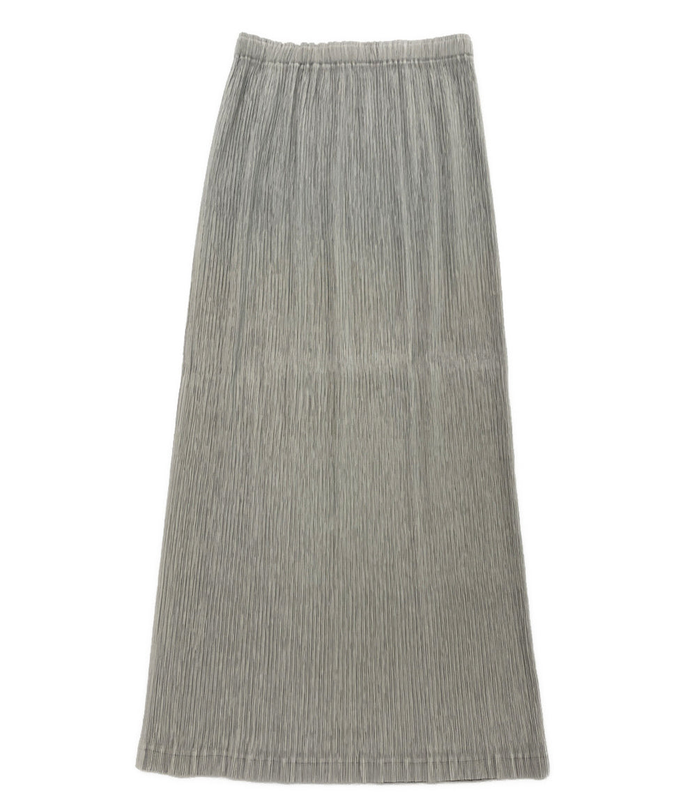 ISSEY MIYAKE スカート プリーツ グレー IM42FG452 レディース SIZE 2