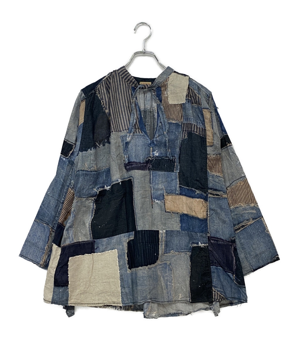 Kapital パッチワークキュロット KAPITAL 長袖シャツ パッチワーク ブルー メンズ SIZE - キャピタル