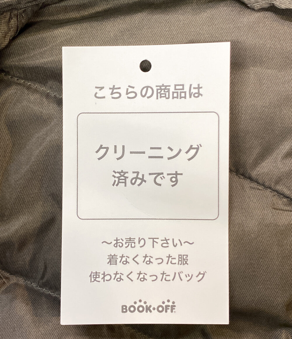 Aquascutum ダウンコート フーデッドスタンドカラーダウン カーキ 5009350034-47 レディース SIZE 8 アクアスキュータム