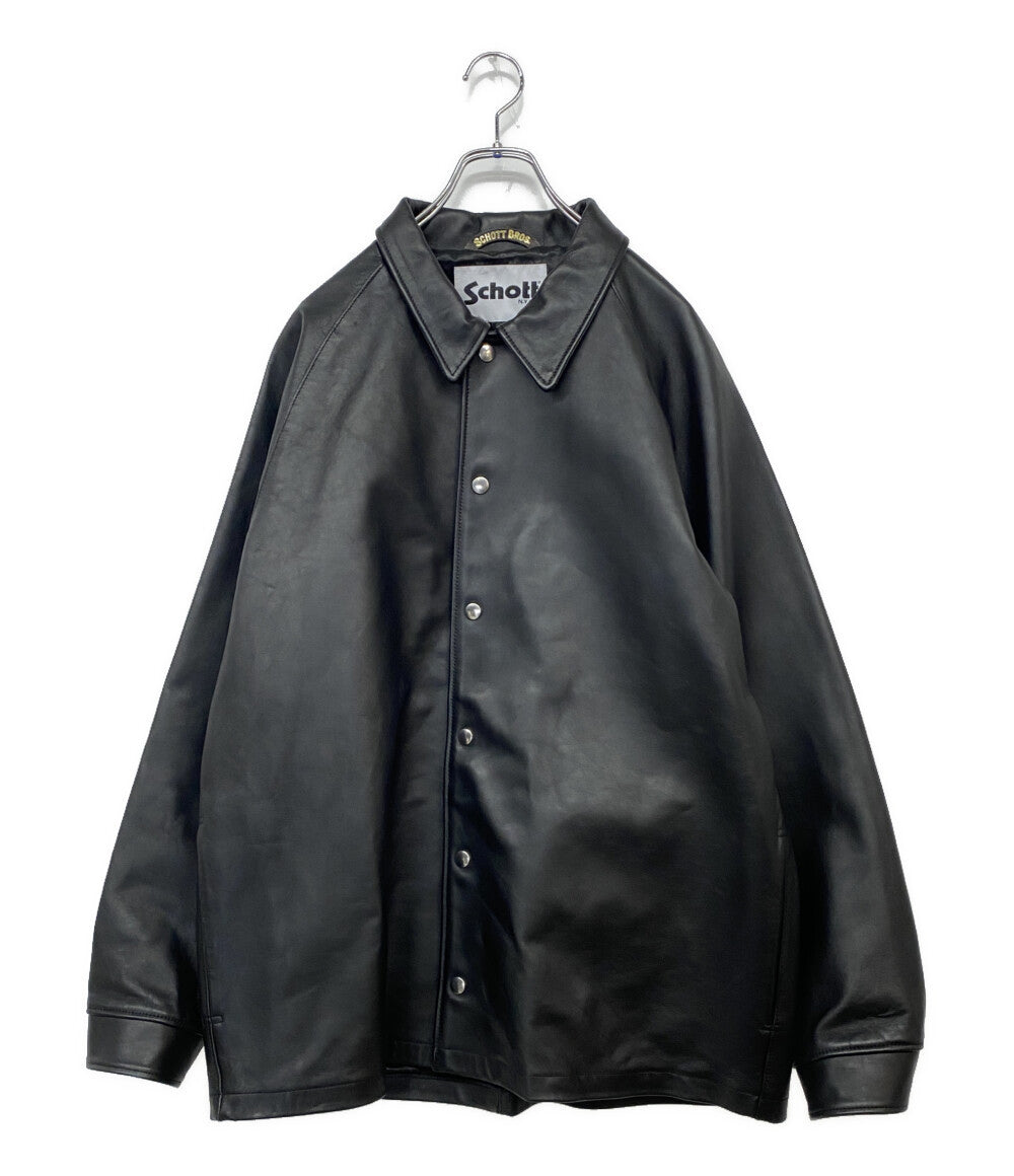 美品　BEAUTY&YOUTH別注SCHOTT レザージャケット　XLサイズ 別注】＜Schott＞レザー ブルゾン