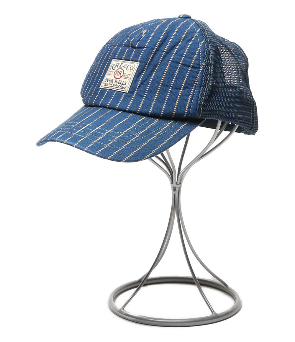 RRL RALPH LAUREN キャップ WABASH STRIPE TRUCKER CAP メンズ SIZE O