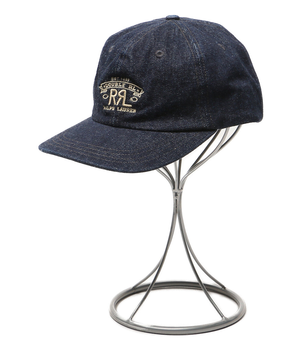 RRL ロゴ デニム ボールキャップ 極美品 美品 RRL キャップ ランチ ロゴ デニム ボール キャップ 782959714001