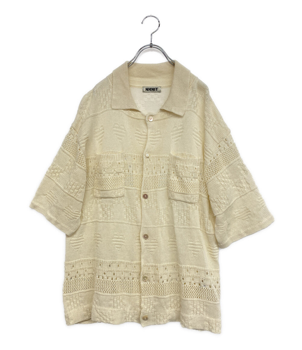 niche ニット　22SS NKNIT ニット cotton 生成り サマーニット 22SS-005 メンズ SIZE