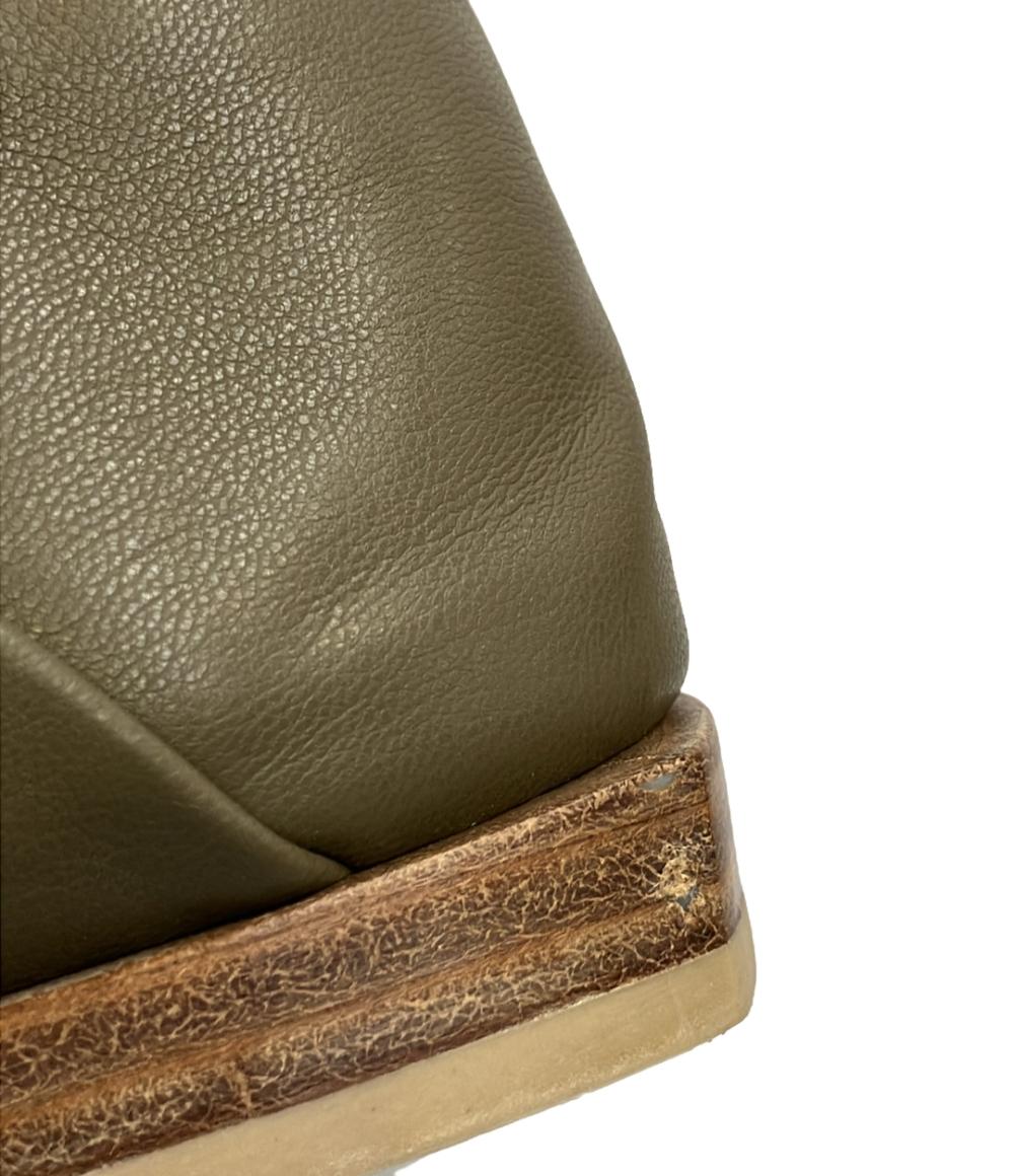 ル タロン グリーズ スクエアステッチバブーシュ レディース SIZE 23 1/2 (M) LE TALON GRISE