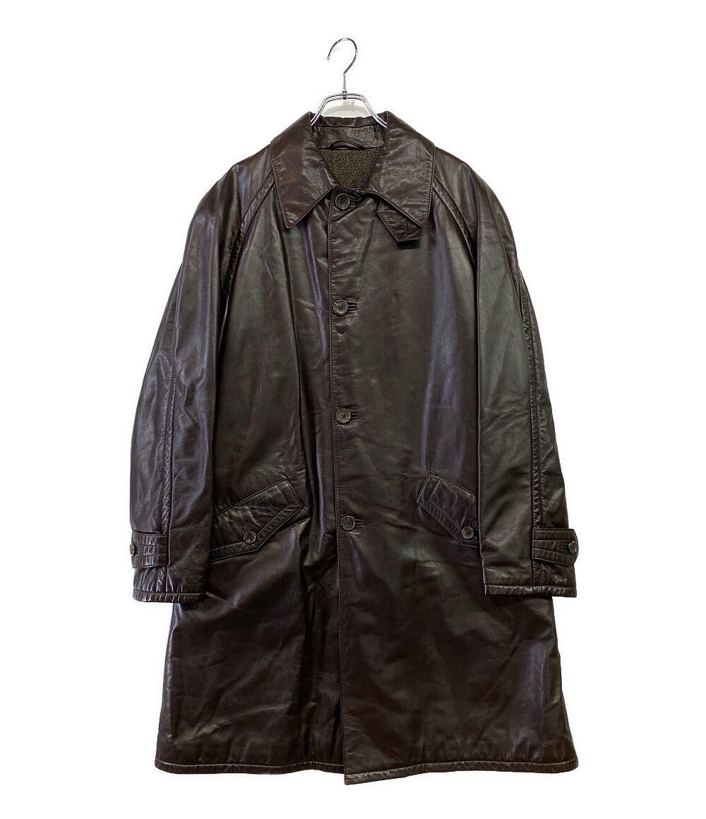 サルフラ レザーコート シングル ブラウン メンズ SIZE 50 SALFRA