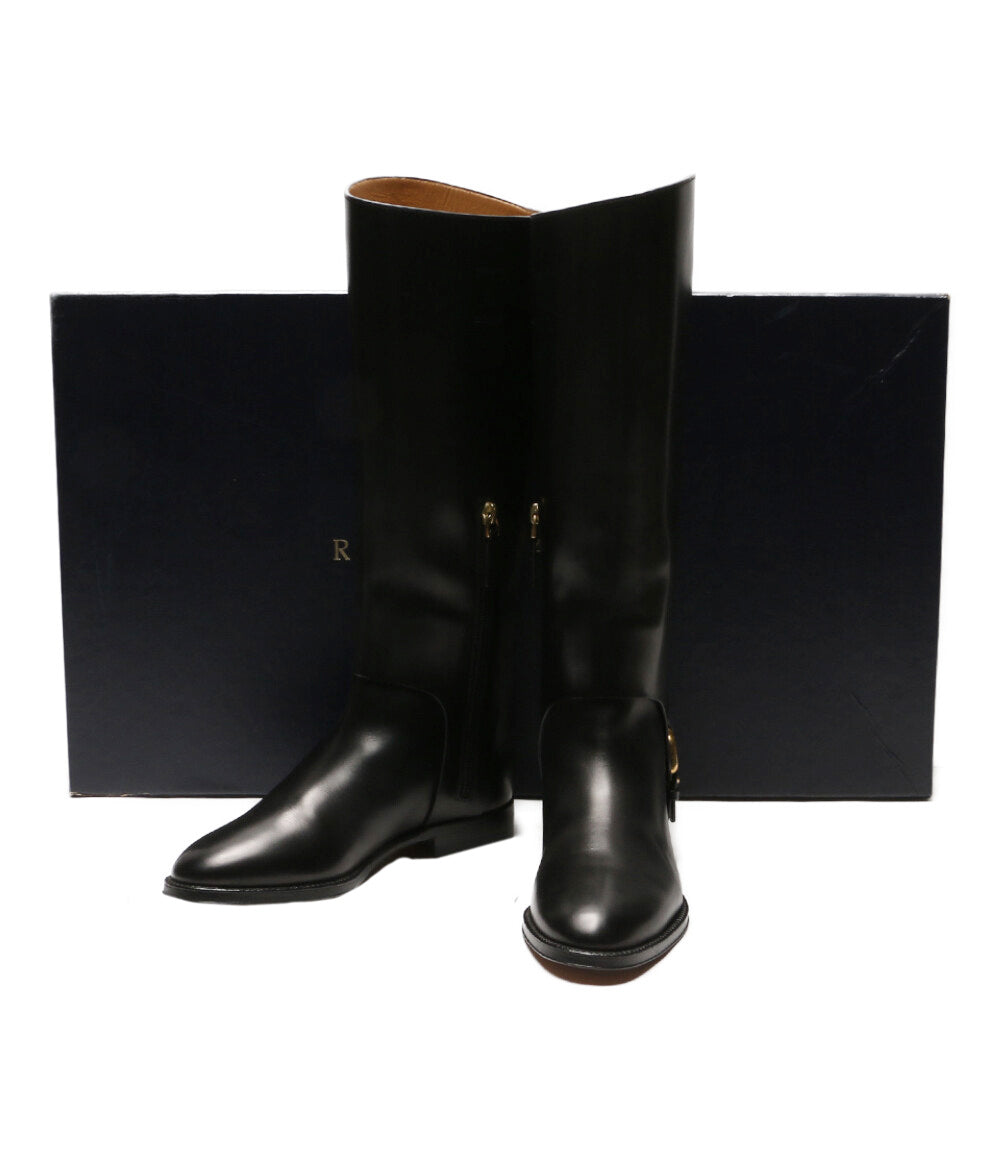 ラルフローレン ロングブーツ ブラック パープルレーベル レディース SIZE 36 RALPH LAUREN – rehello by BOOKOFF