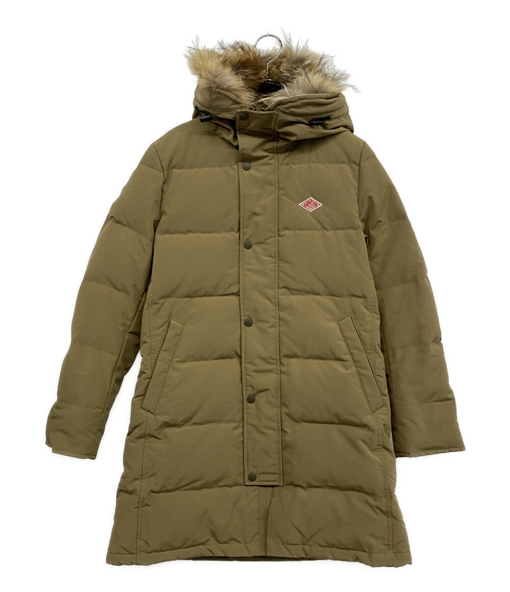 DANTONダントン ダウンジャケット ファー36 ロングダウン　カーキ 楽天市場】ダントン DANTON エコファー キルト ダウンコート