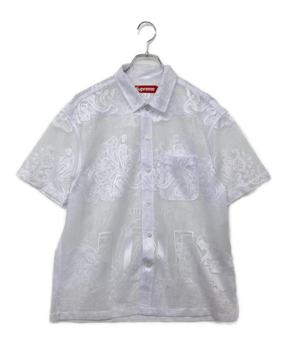 Supreme 20ss lace shirt 半袖レースシャツ Sサイズ Supreme レース半袖シャツ last supper lace メンズ SIZE S