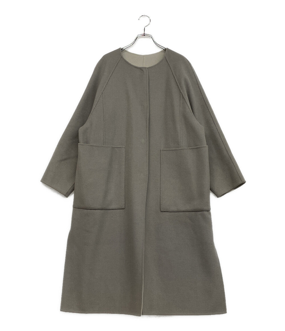 ADORE カシミヤ混ウールノーカラーコート レディース SIZE 36 ADORE カシミヤ混ウールノーカラーコート レディース SIZE 36