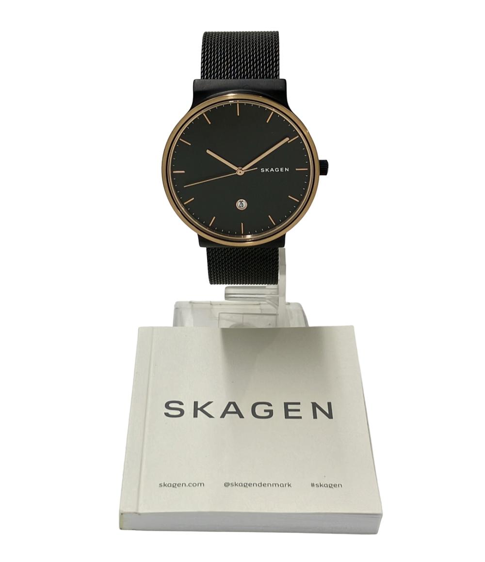 SKAGEN 腕時計 クオーツ ブラック SKW6296 メンズ スカーゲン