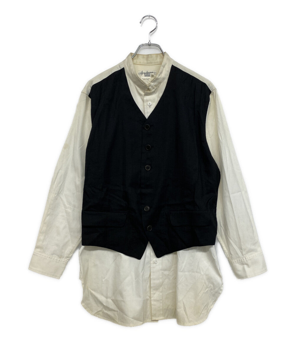 YOHJI YAMAMOTO POUR HOMME ドッキングシャツ 敗残兵期 08SS メンズ 