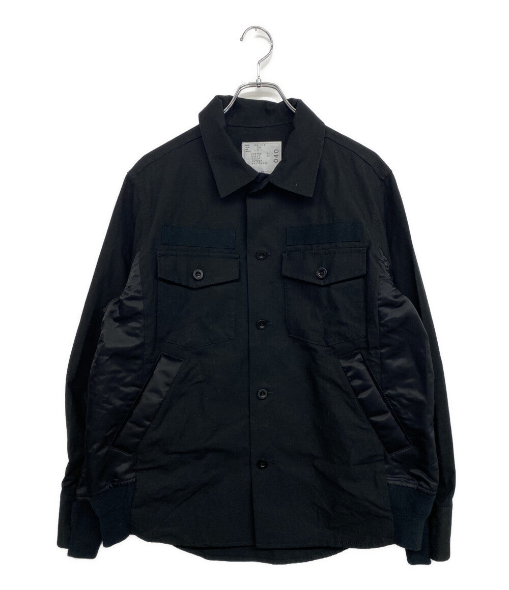 sacai 長袖シャツ Cotton Oxford × Nylon Twill Shirt AD2022 SCM-040