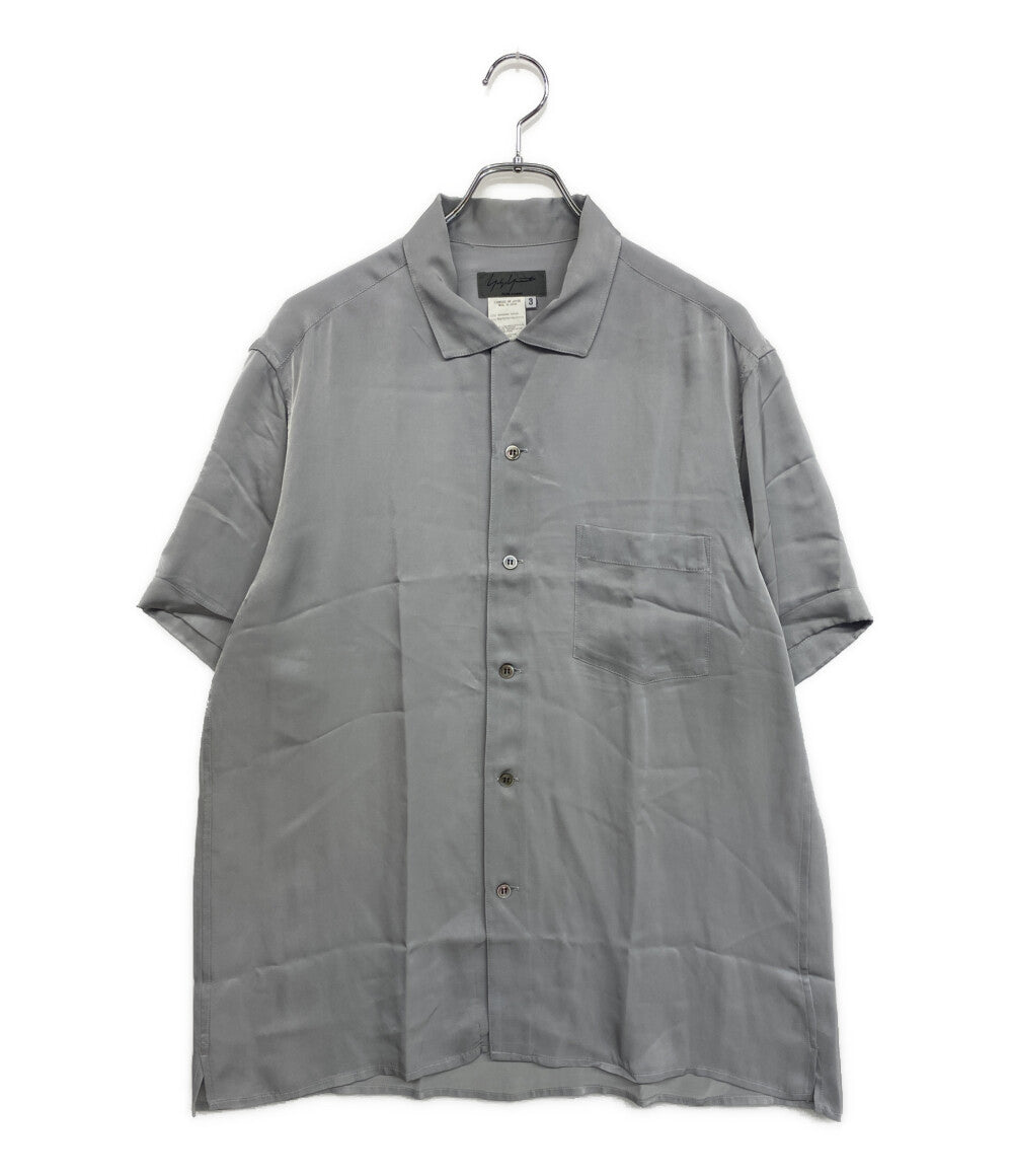 YOHJI YAMAMOTO POUR HOMME 半袖シャツ レーヨンポリエステルとろみ YOHJI YAMAMOTO POUR HOMME 半袖シャツ レーヨンポリエステルとろみ