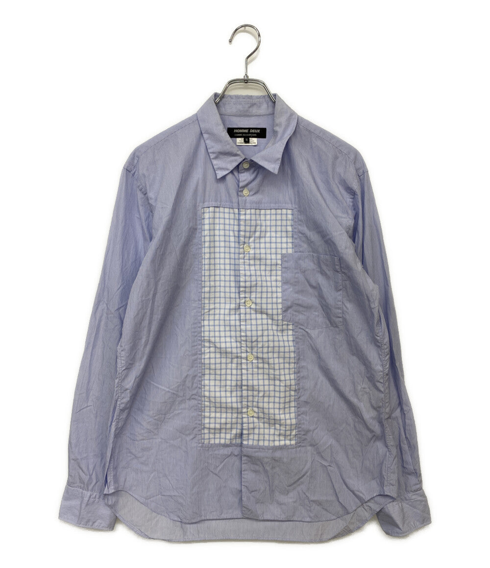 COMME des GARCONS HOMME DEUX 長袖シャツ AD2019 パッチワーク 20ss